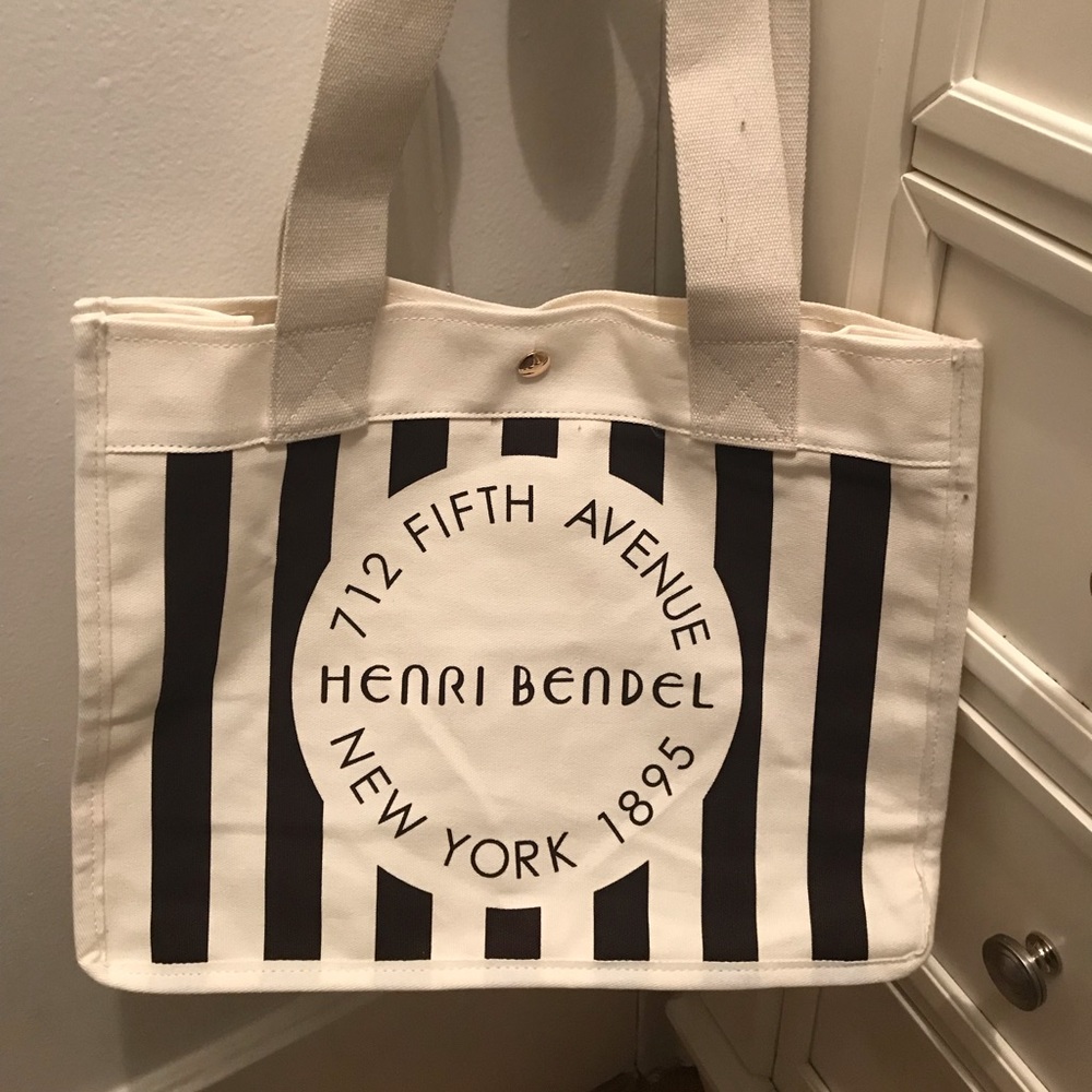 Limited Edition Henri Bendel Canvas Shopping Bag